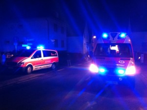 Rund 30 Einsatzkräfte von Feuerwehr,Rettungsdienst und Polizei waren im Einsatz