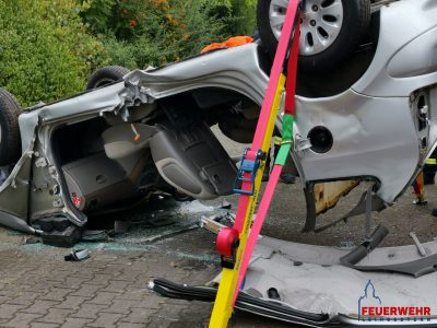 Unterrichtsblock Technische Hilfeleistung Verkehrsunfall – Feuerwehr  Leihgestern