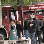 Nach der Übung konnten die Besucherbei den Jugendlichen und auch den Betreuern über das Thema "Jugendfeuerwehr" informieren.